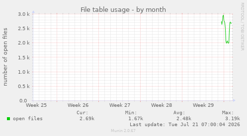 File table usage