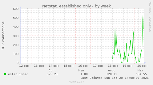 Netstat, established only